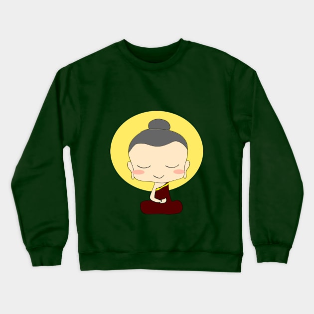 Cute Little Buddha Crewneck Sweatshirt by TheFlopShop!